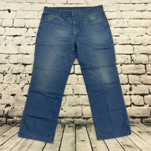 Wrangler Men's Jeans Western Medium Wash Straight Creased Regular Fit Size 40x30